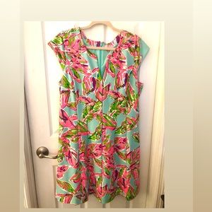 Lilly Pulitzer Brielle Dress In The Vias Size XL